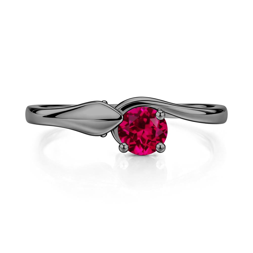 Minimalist Alexandrite Twist Snake Ring - LUO Jewelry #gemstone_Ruby