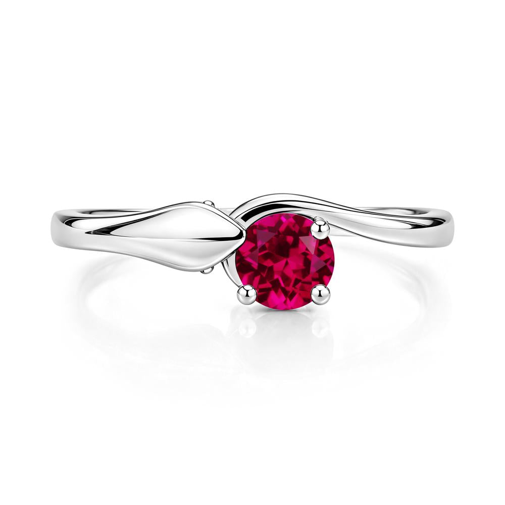 Minimalist Alexandrite Twist Snake Ring - LUO Jewelry #gemstone_Ruby