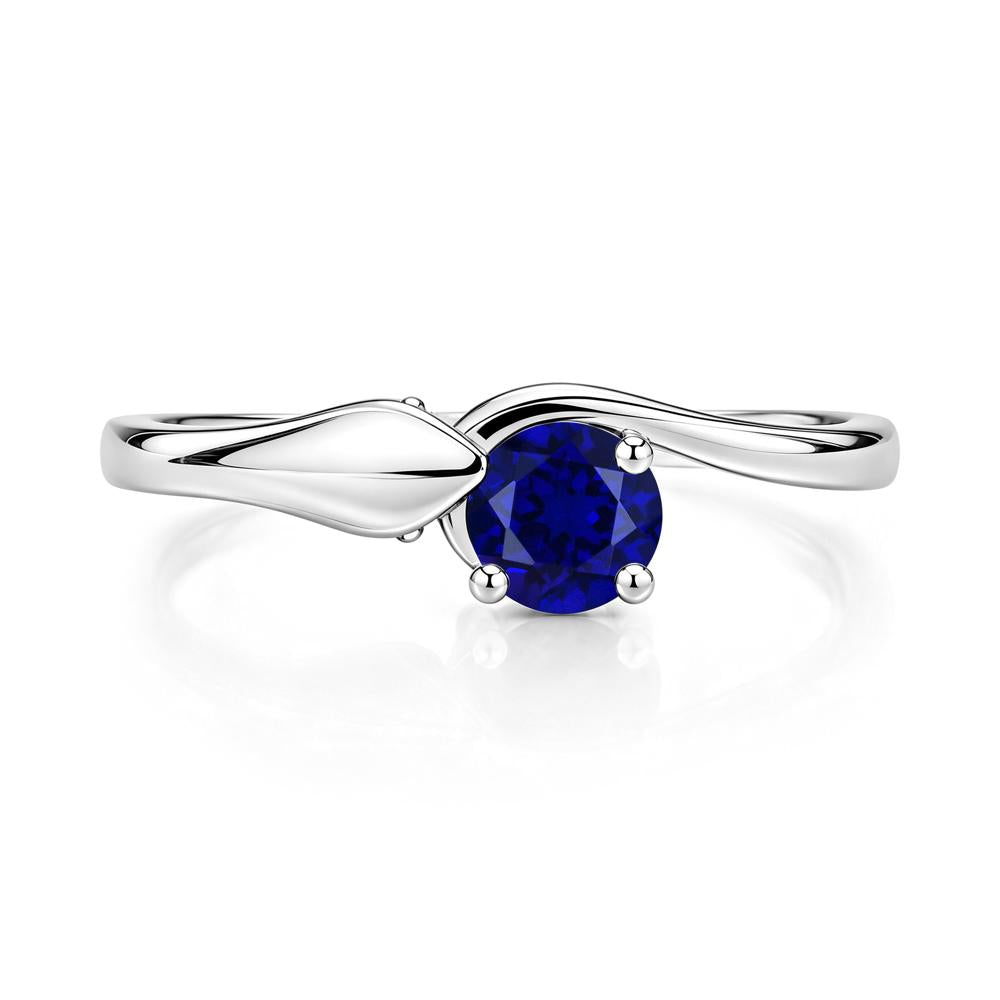 Minimalist Alexandrite Twist Snake Ring - LUO Jewelry #gemstone_Sapphire