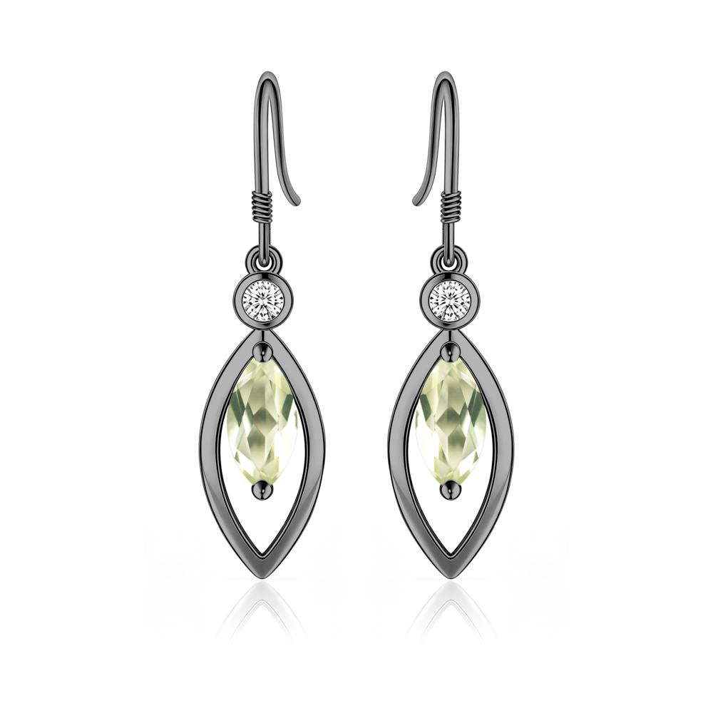 Leaf Inspired Alexandrite Dangle Earrings - LUO Jewelry #gemstone_Lemon Quartz