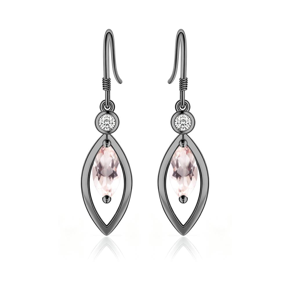 Leaf Inspired Alexandrite Dangle Earrings - LUO Jewelry #gemstone_Morganite