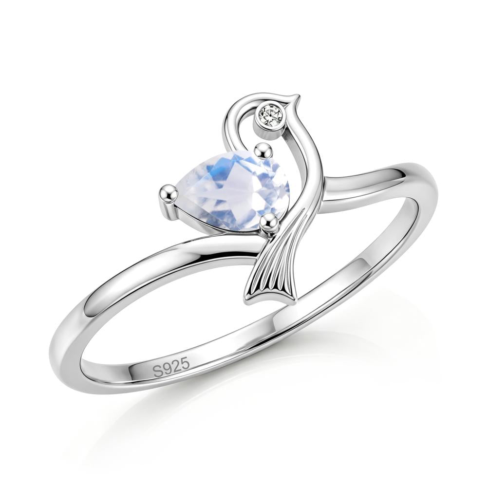 Pear Cut Alexandrite Bird Inspired Ring - LUO Jewelry #gemstone_Moonstone