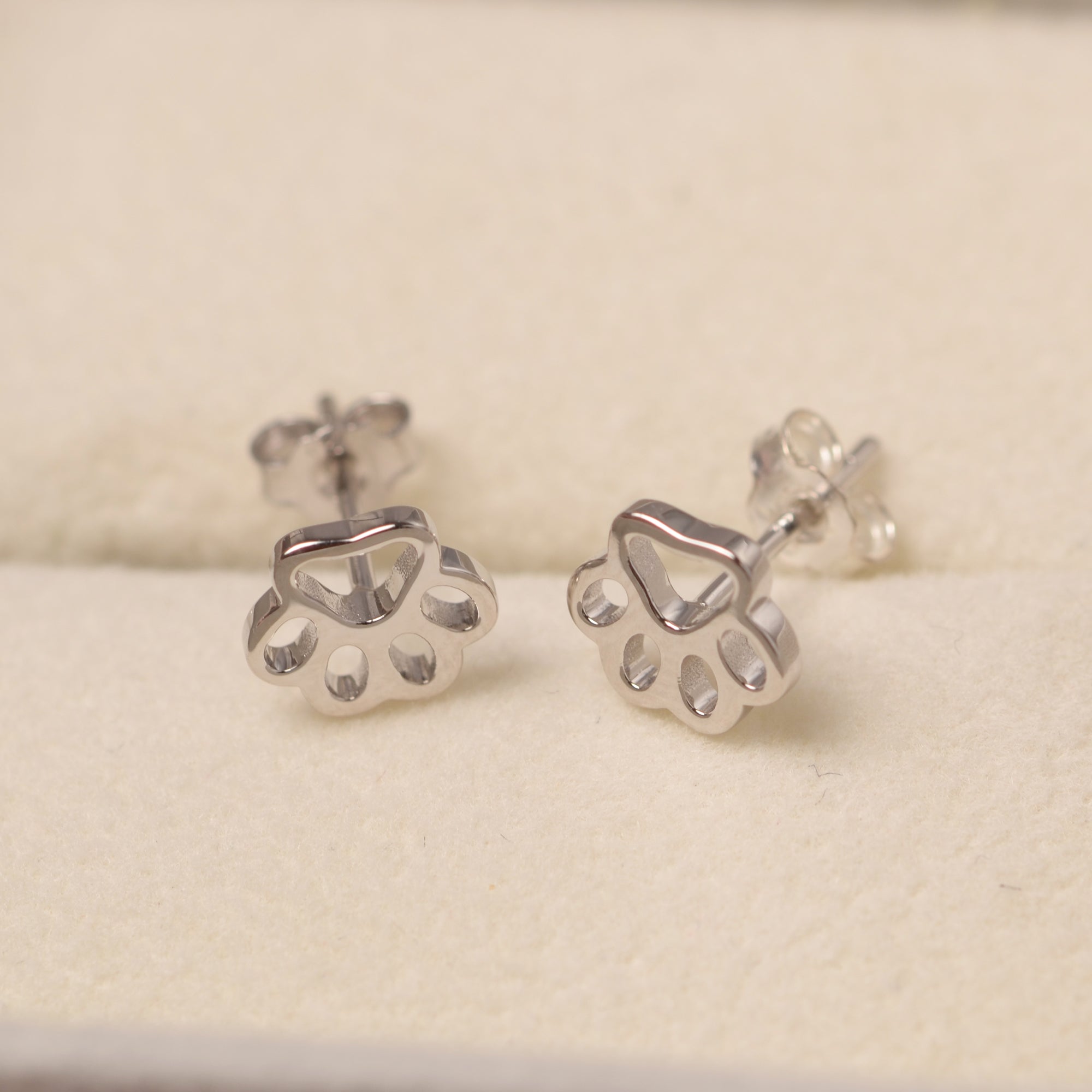 Boucles d'oreilles simples griffe de chat mignon