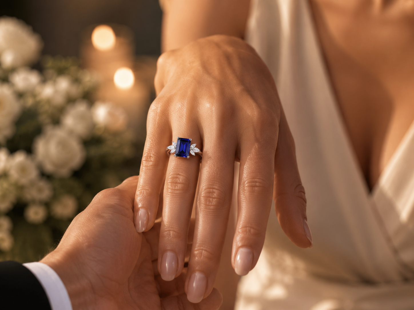 Natural Gemstone Engagement Rings by LUO Jewelry