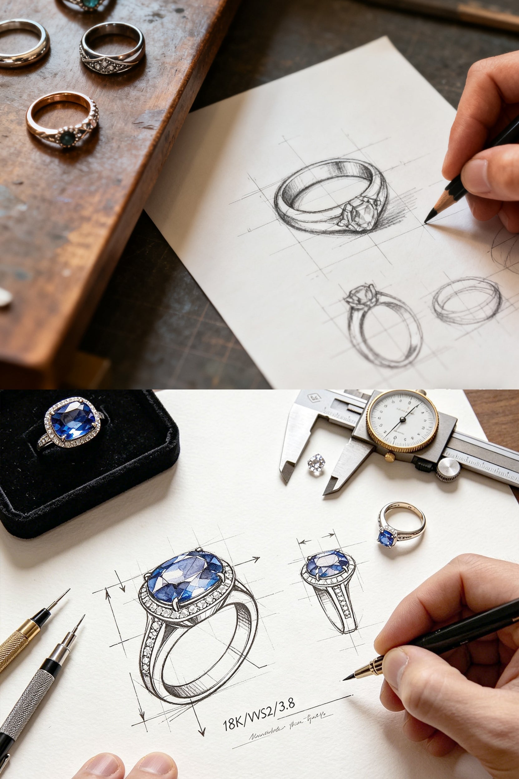 Custom Gemstone Jewelry Design by LUO
