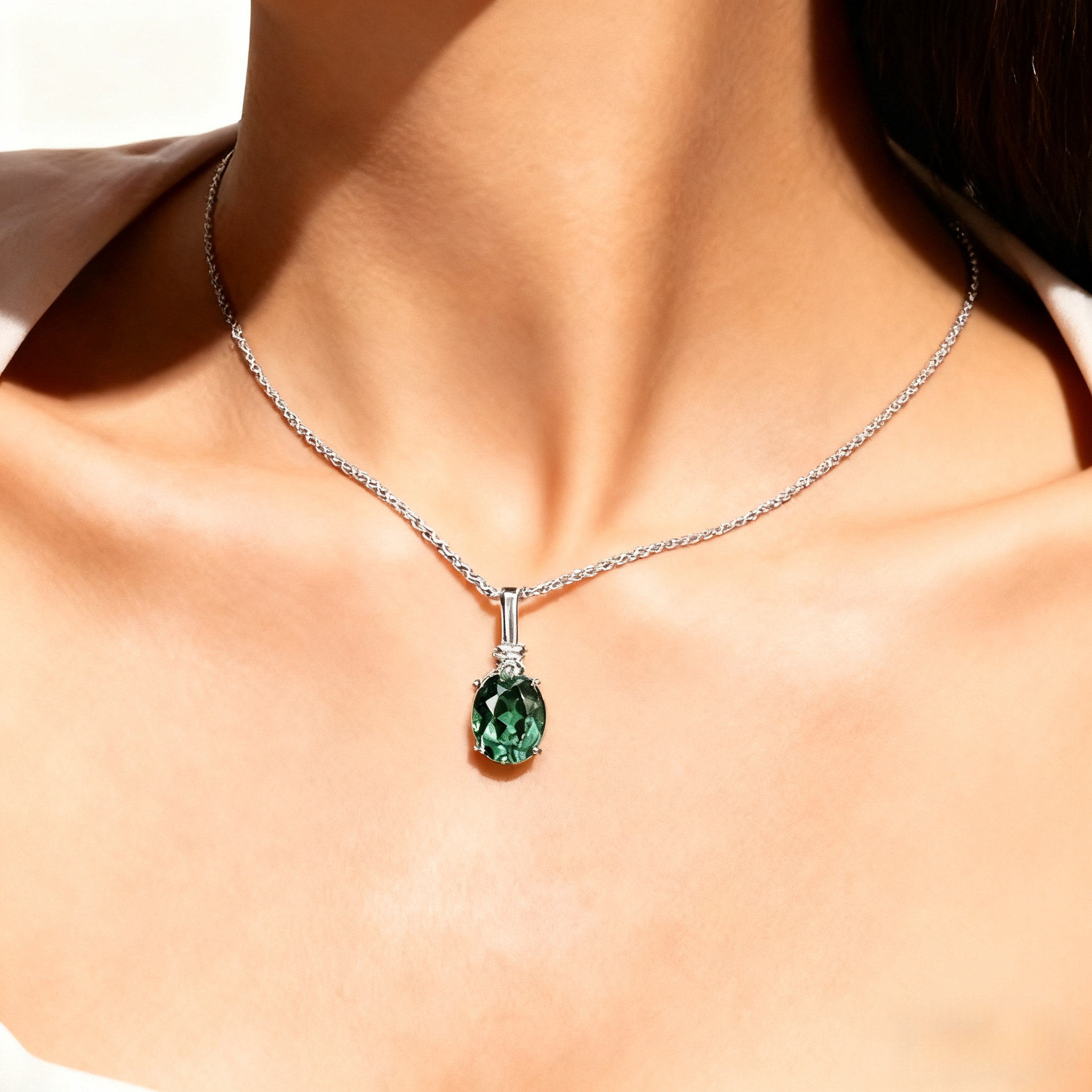 Green Sapphire Pendant