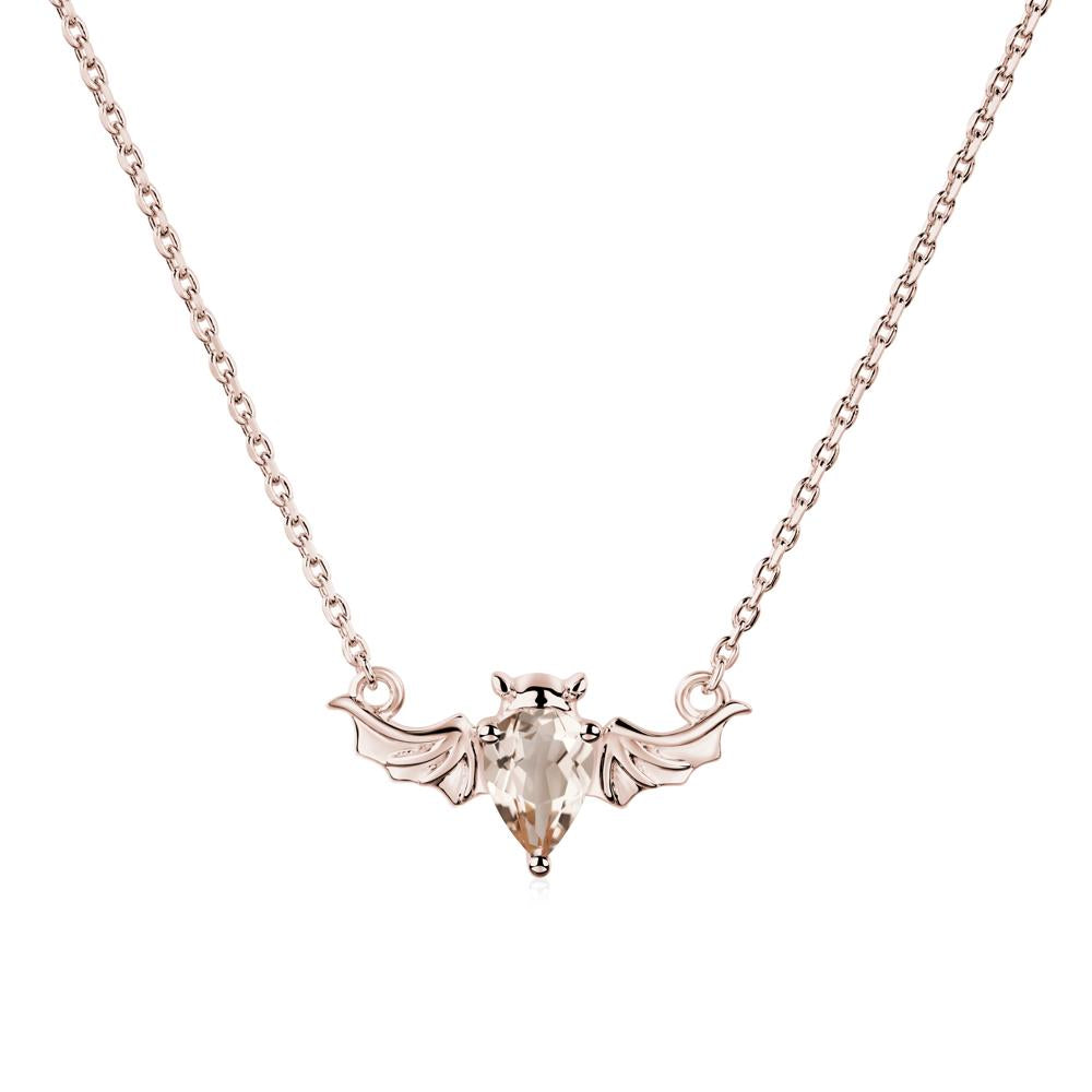 Morganite Bat Wing Necklace | LUO