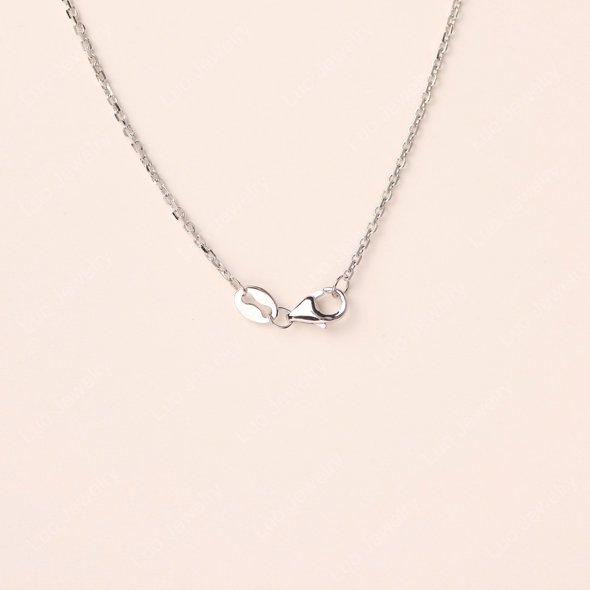 Pear Shaped White Topaz Necklace