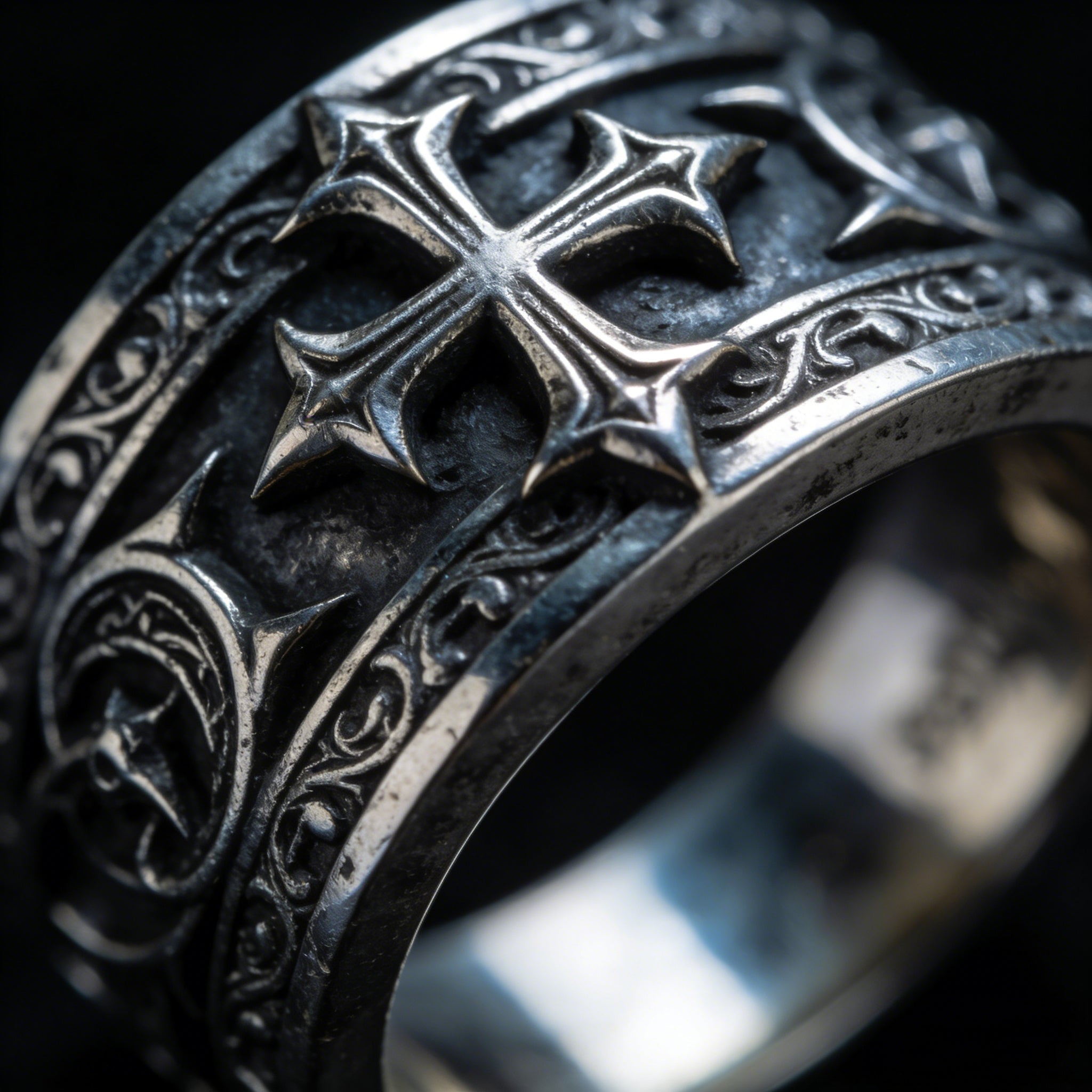 Gothic jewelry with dark metal