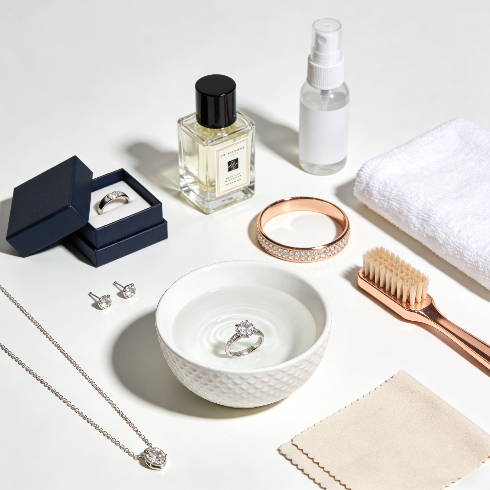 How to clean engagement and wedding rings