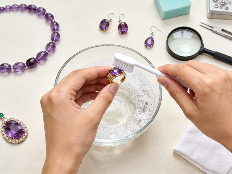 How to clean amethyst rings