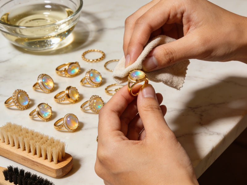 How to clean opal rings