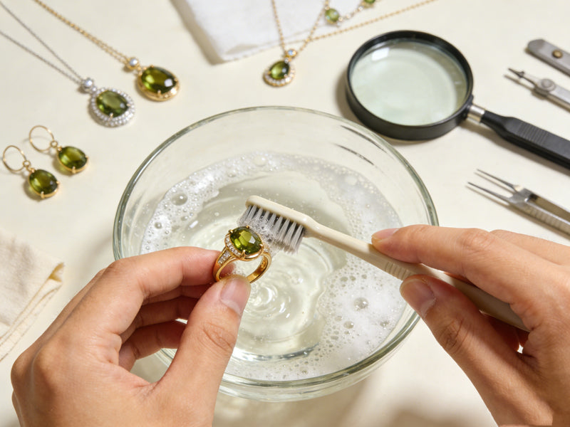 How to clean peridot rings