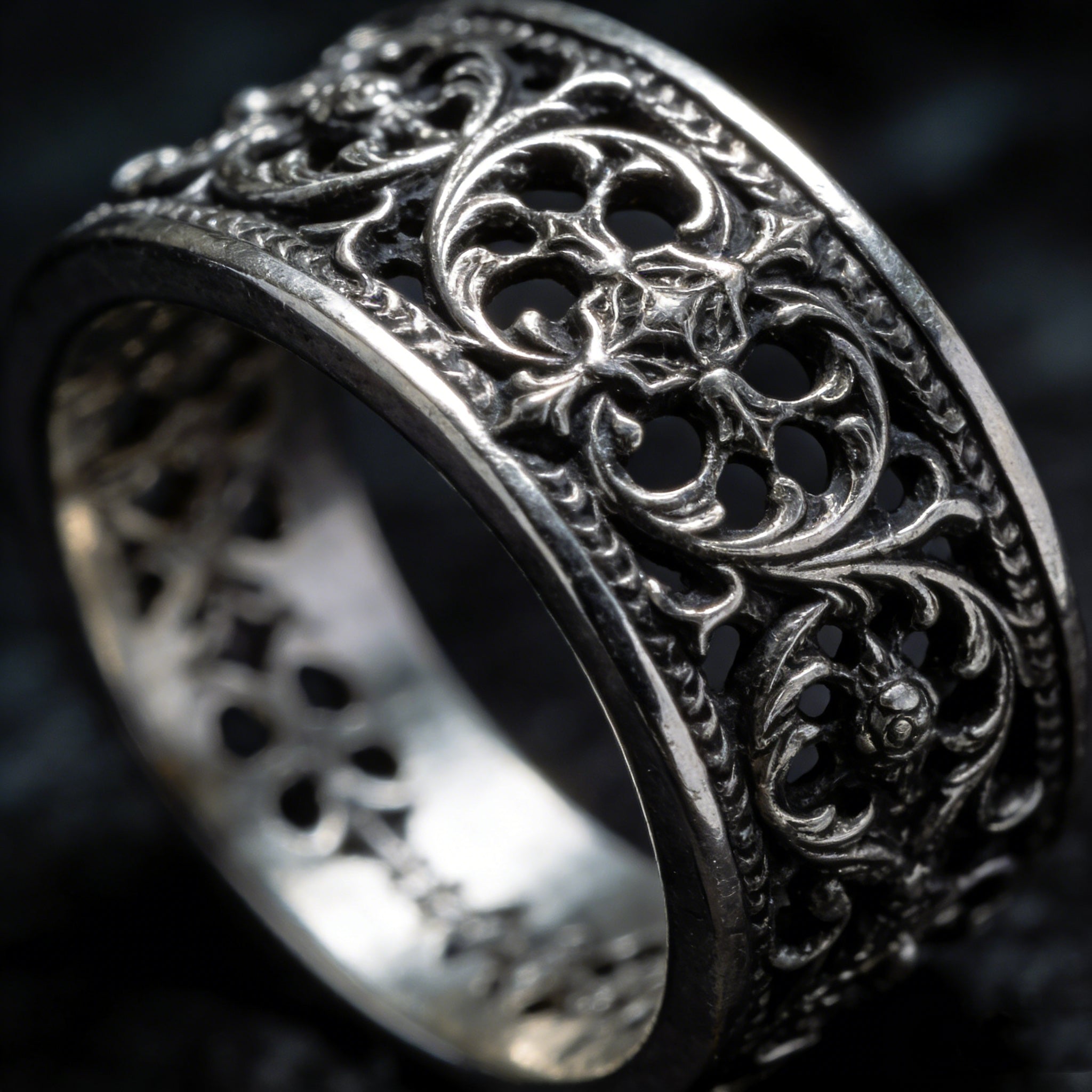 Gothic jewelry filigree design
