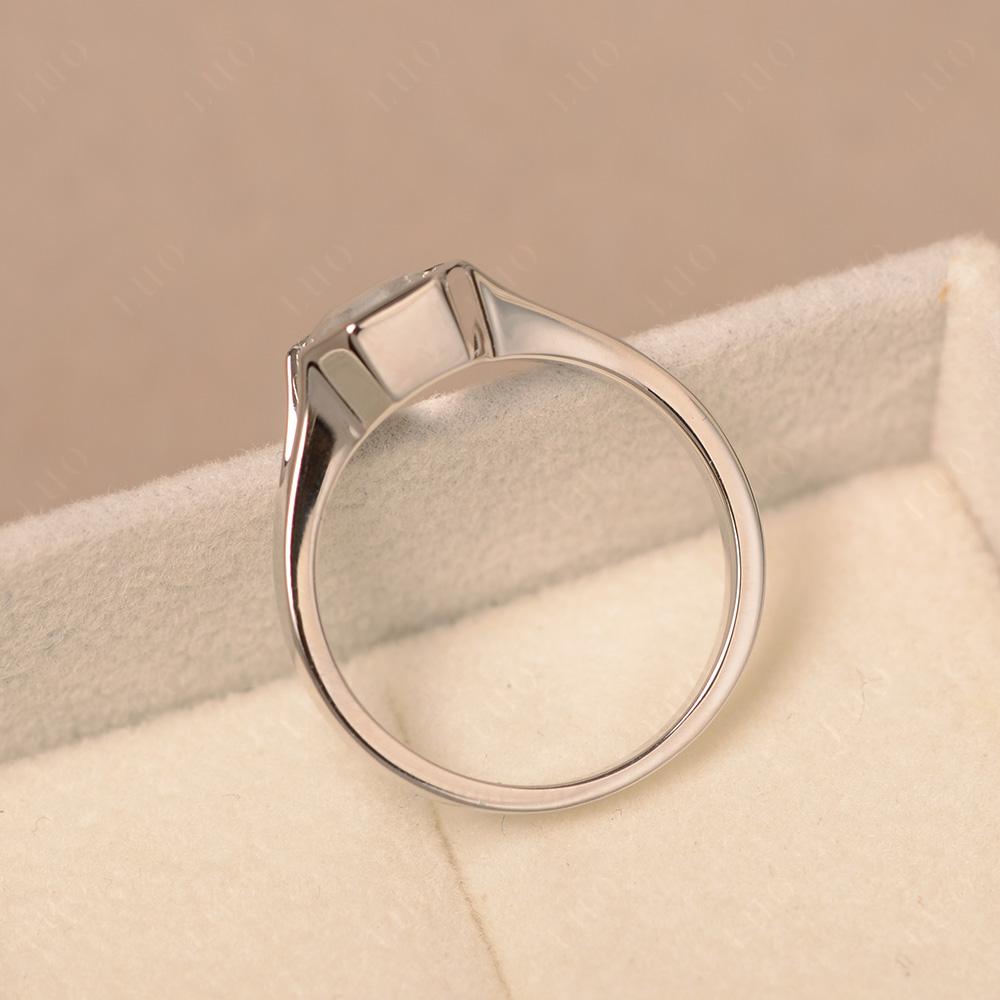 Asscher Cut White Topaz Ring - LUO Jewelry 