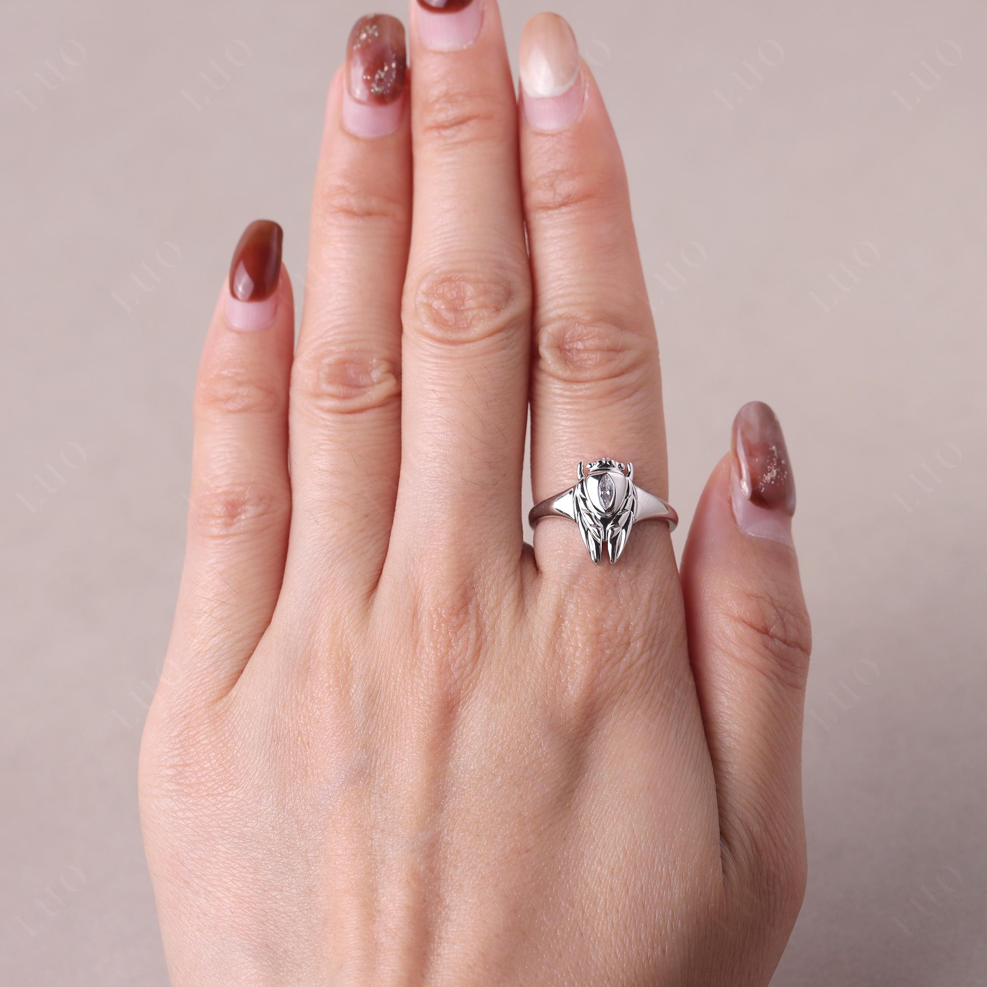 Anello cicala zirconia cubica