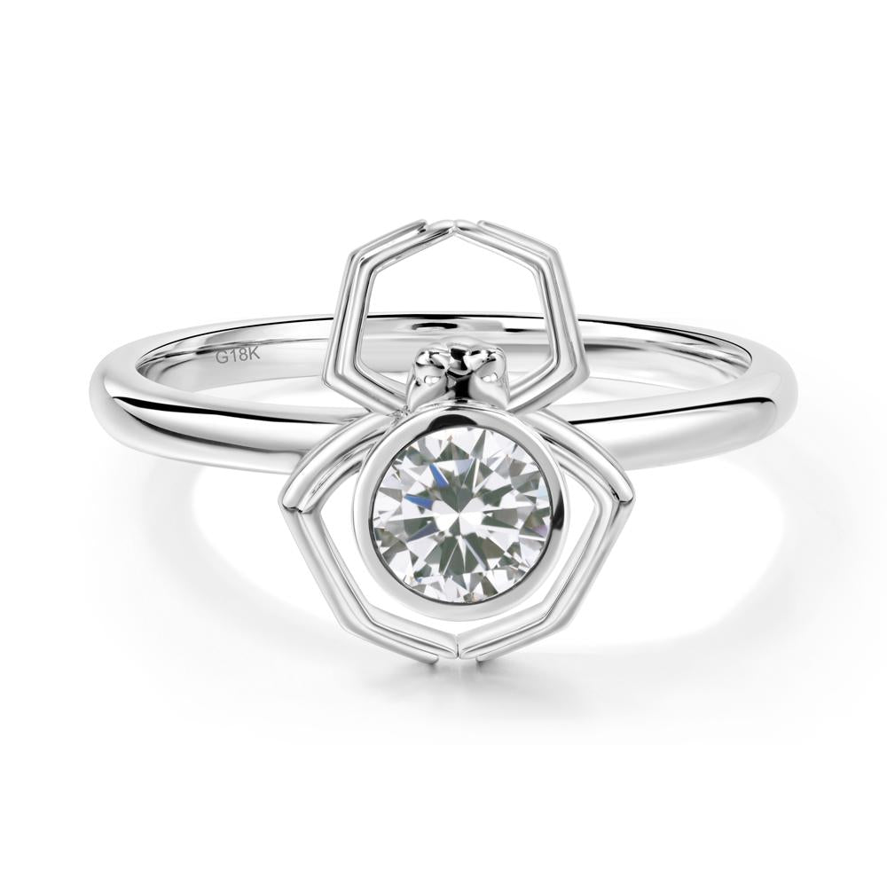 Cubic Zirconia Bezel Set Spider Ring | LUO