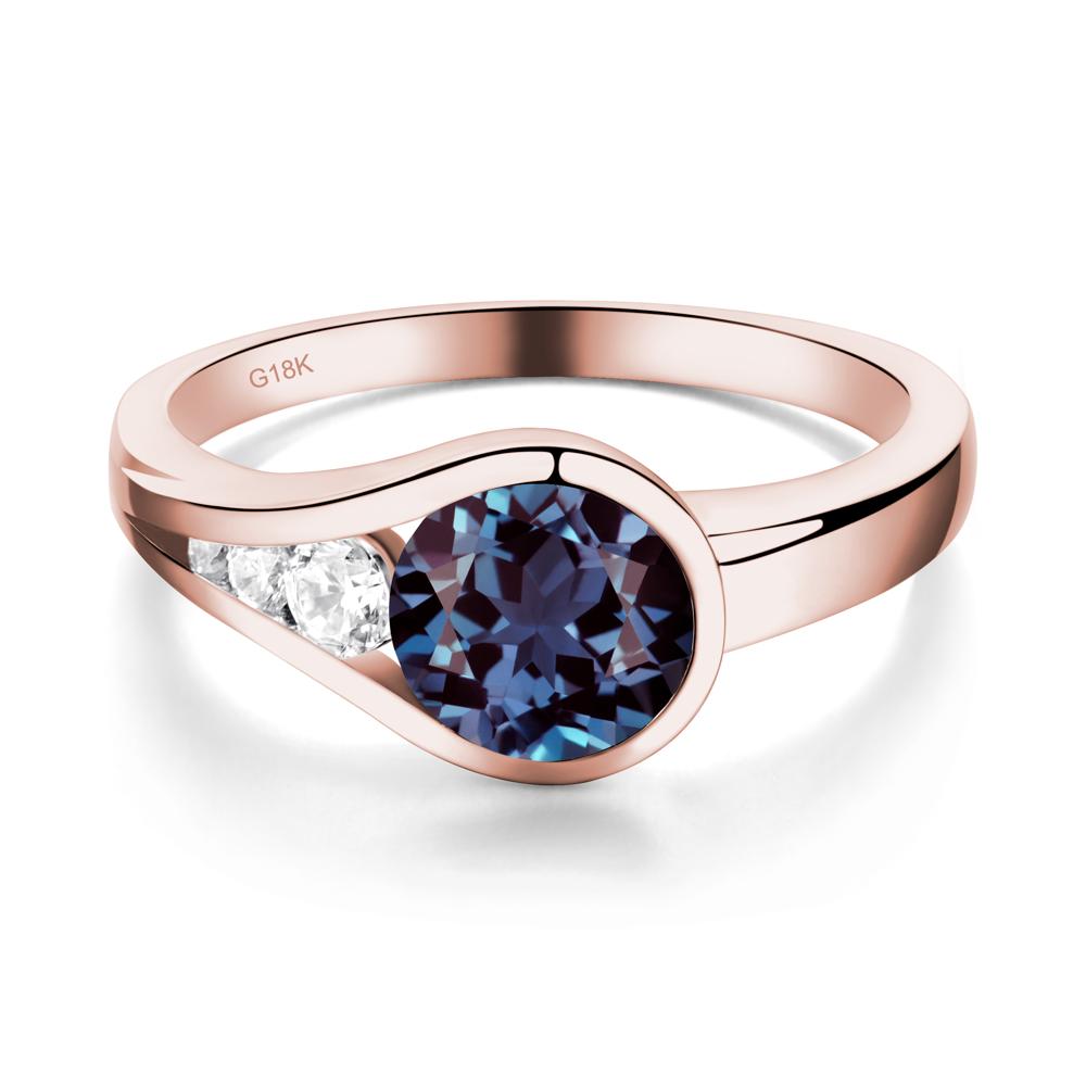 Alexandrite Rupert's Drop Ring - LUO Jewelry #metal_18k rose gold
