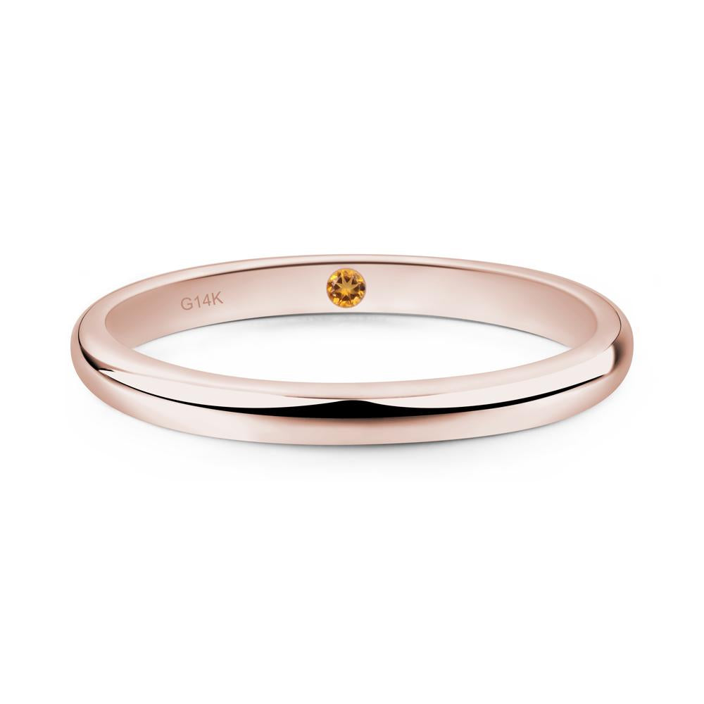 Hidden Citrine Ring - LUO Jewelry #metal_14k rose gold
