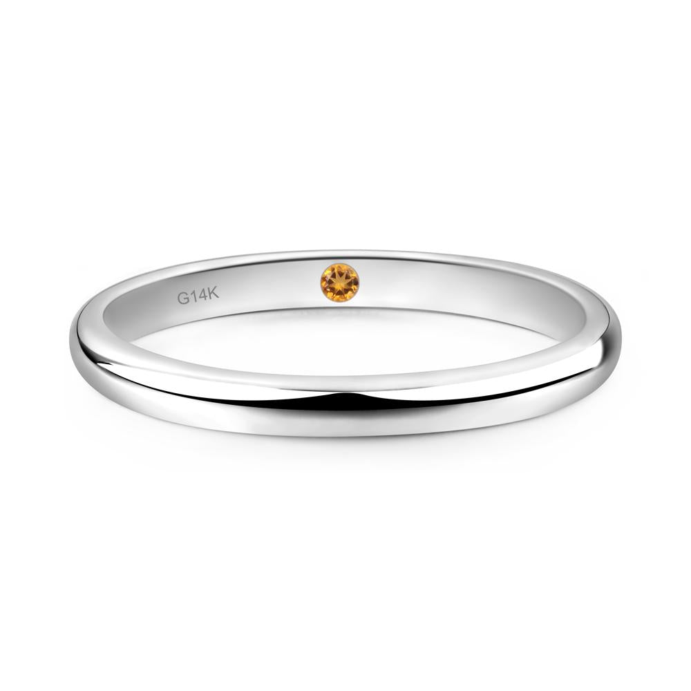 Hidden Citrine Ring - LUO Jewelry #metal_14k white gold