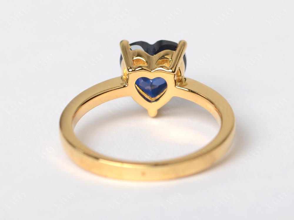Heart Cut Sapphire Ring - LUO Jewelry 
