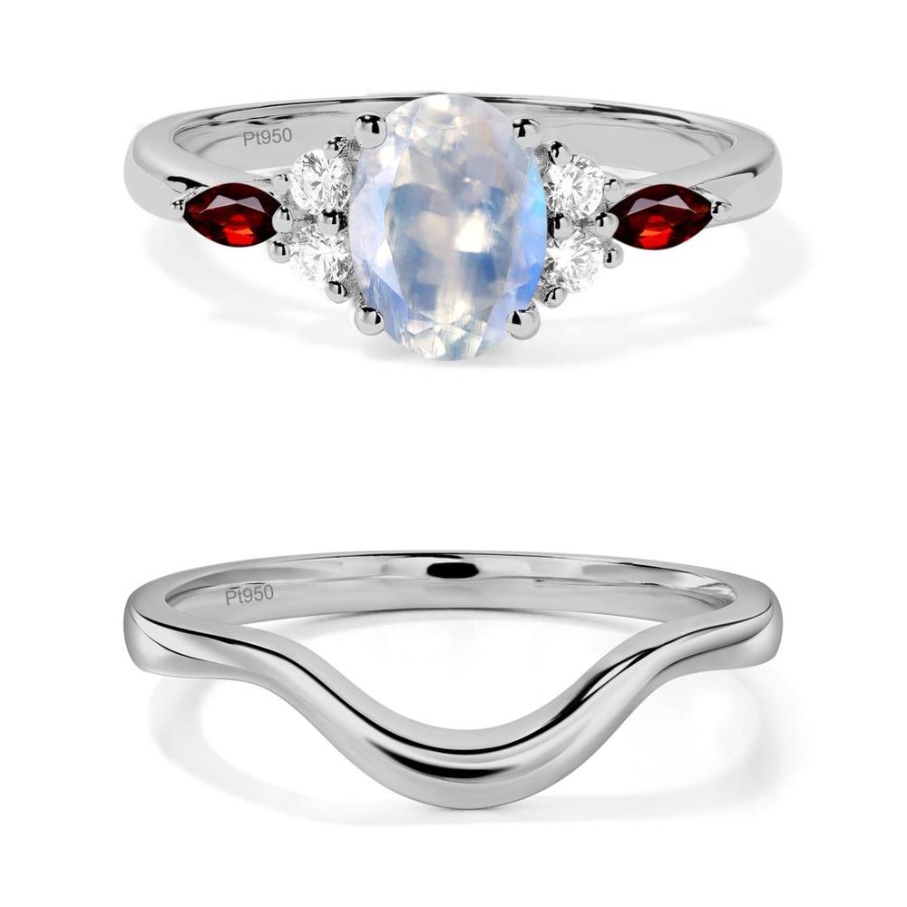 Simple Oval Moonstone Engagement Ring - LUO Jewelry #metal_xxxxx