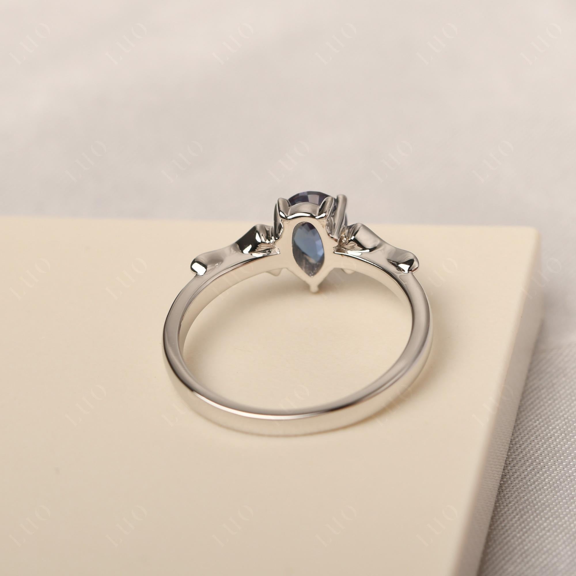 Alexandrite Bat Engagement Ring - LUO Jewelry 