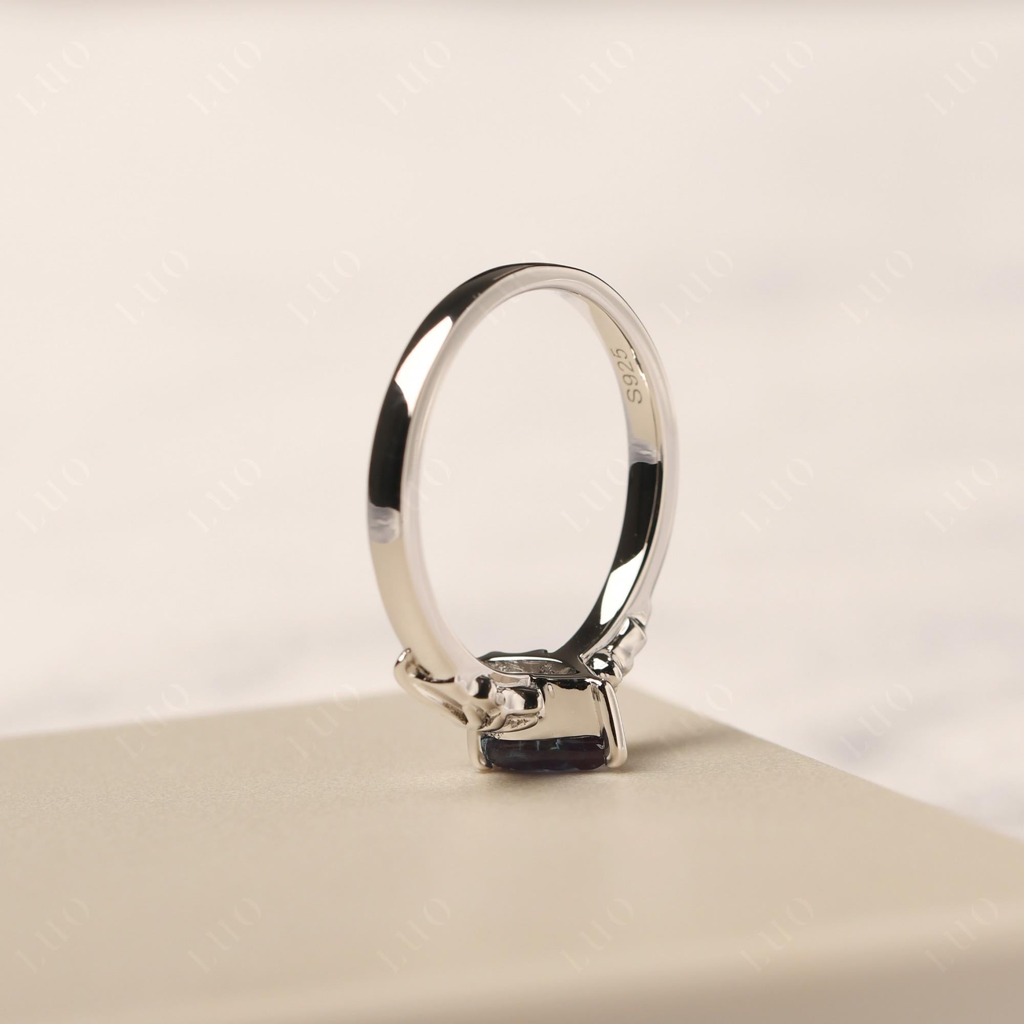 Alexandrite Bat Engagement Ring - LUO Jewelry 
