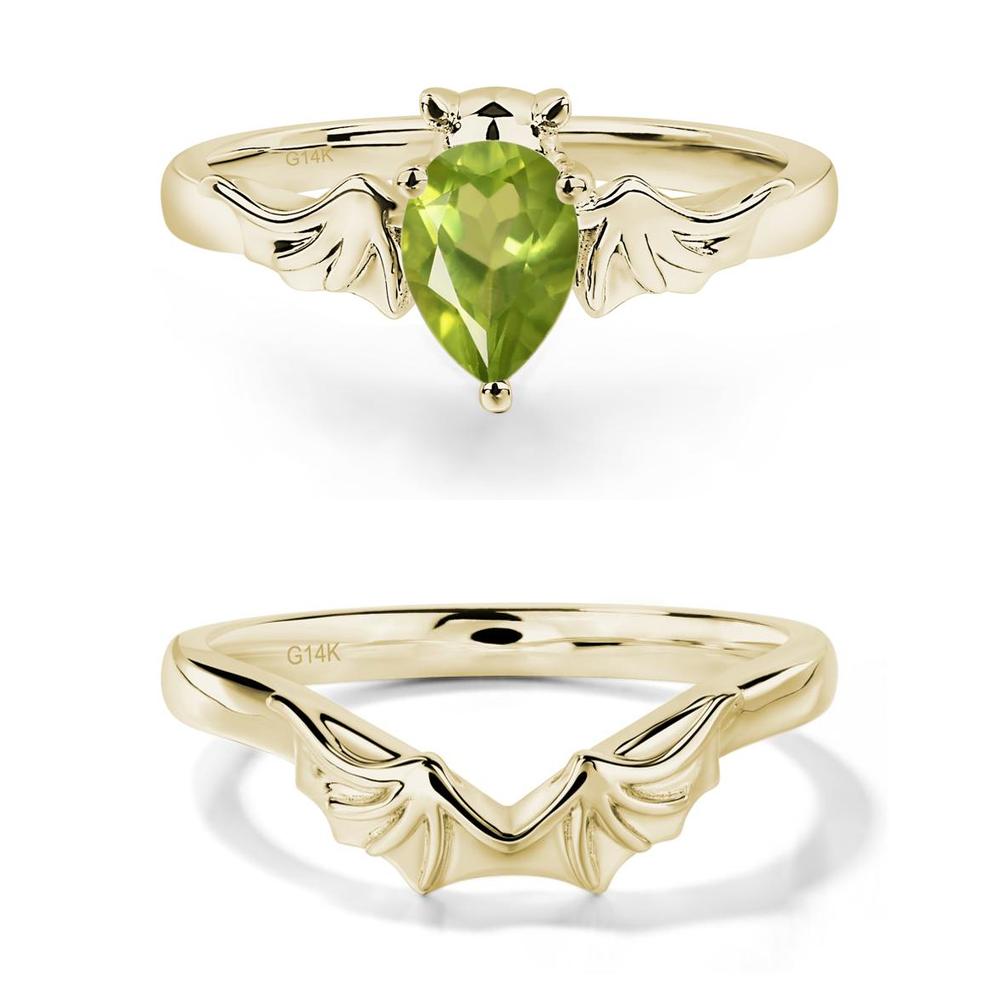 Peridot Gothic Promise Ring - LUO Jewelry #metal_xxxxx