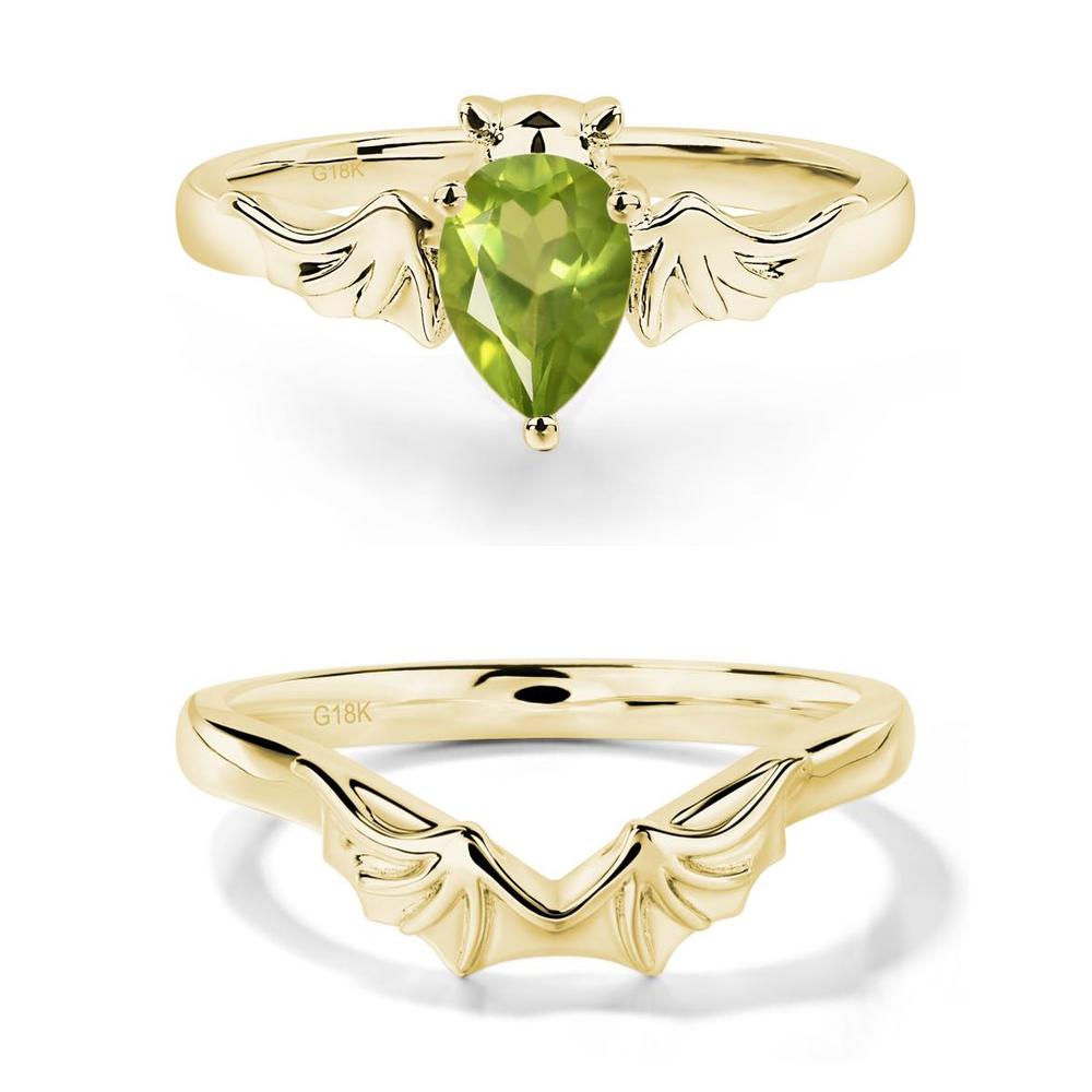 Peridot Gothic Promise Ring - LUO Jewelry #metal_xxxxx