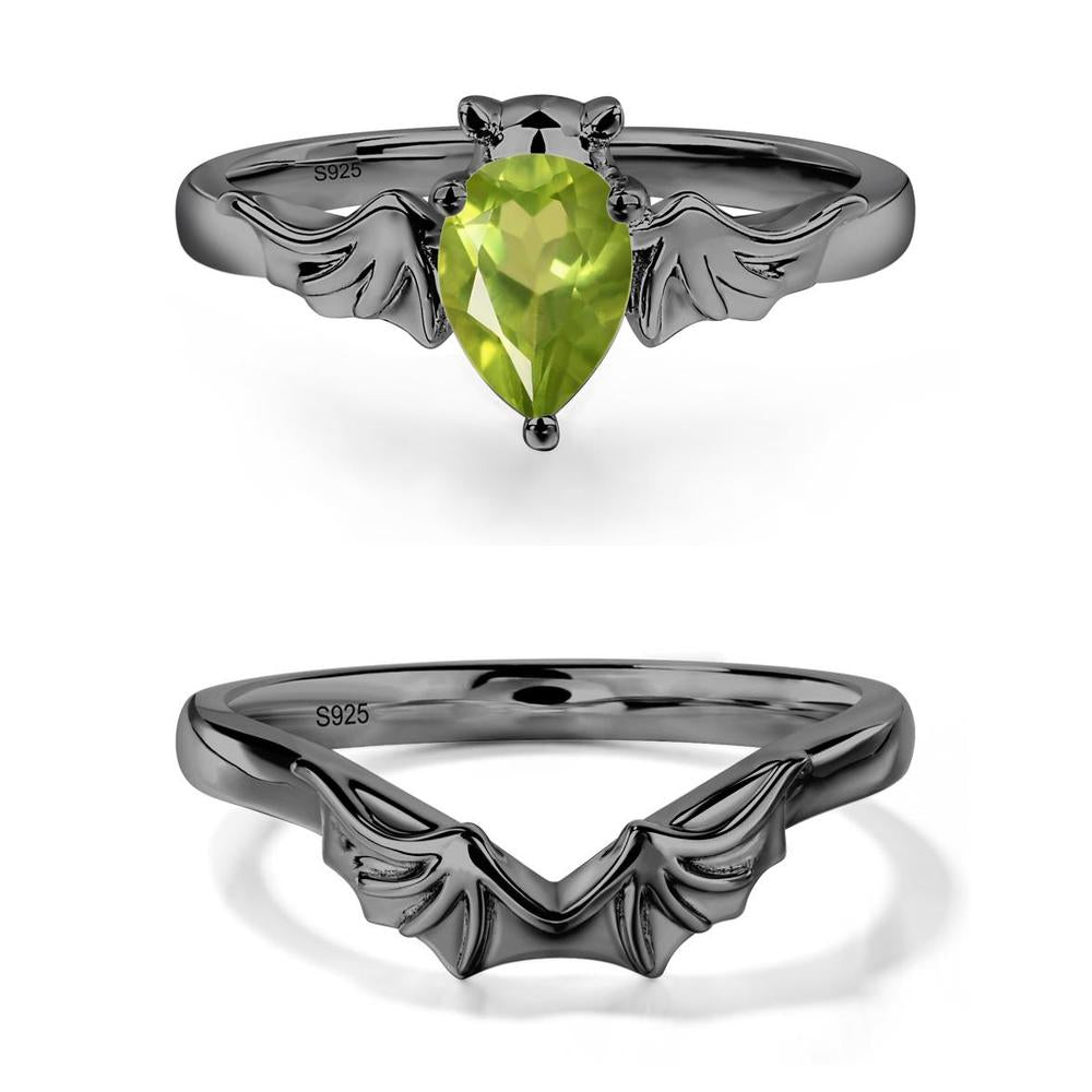 Peridot Gothic Promise Ring - LUO Jewelry #metal_xxxxx