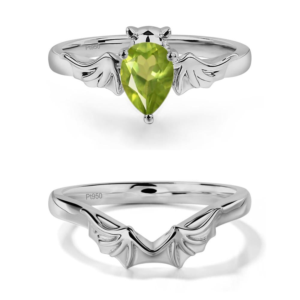 Peridot Gothic Promise Ring - LUO Jewelry #metal_xxxxx