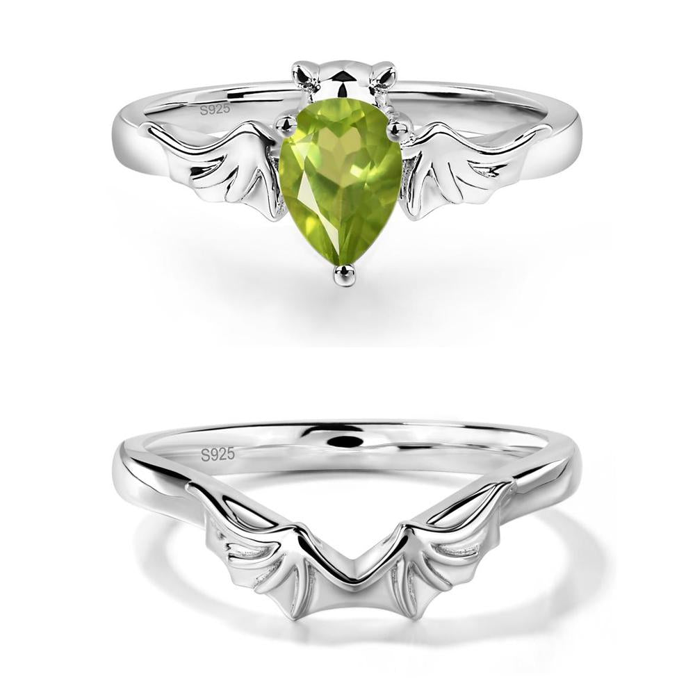 Peridot Gothic Promise Ring - LUO Jewelry #metal_xxxxx