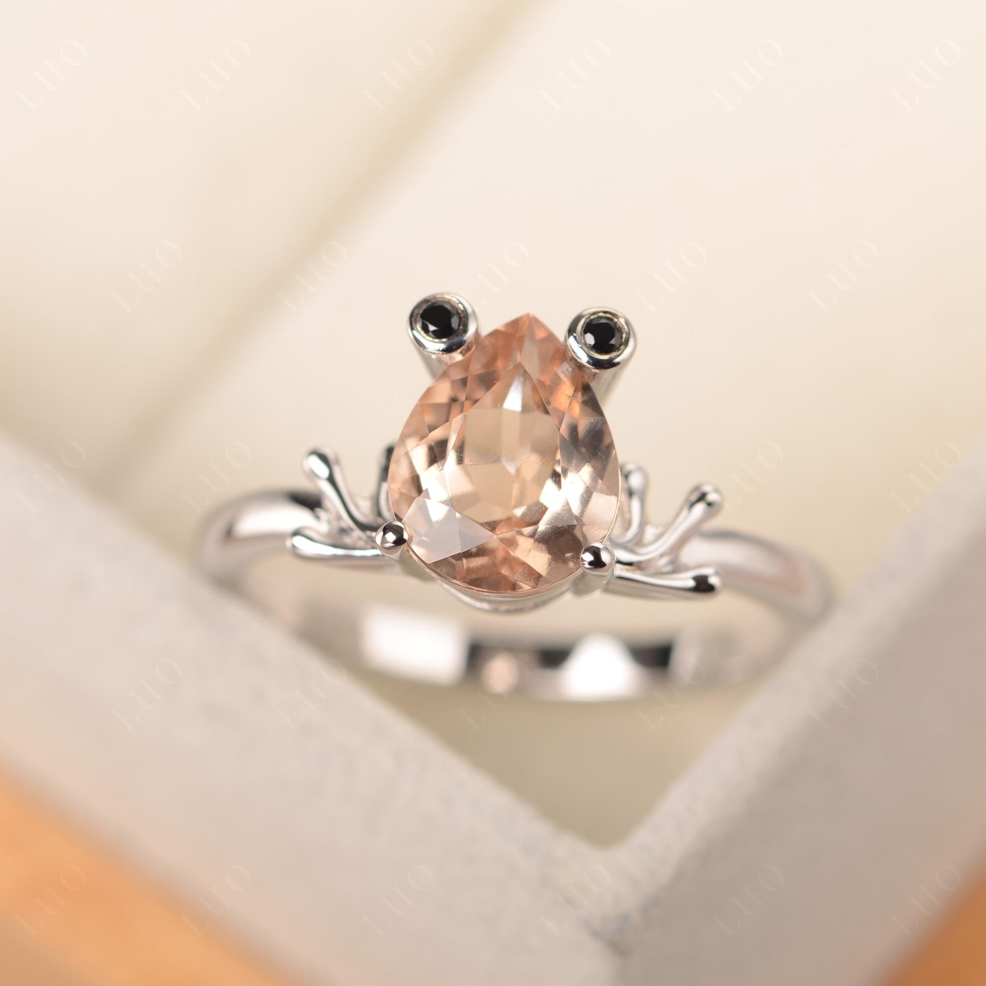 Morganite Frog Ring - LUO Jewelry 