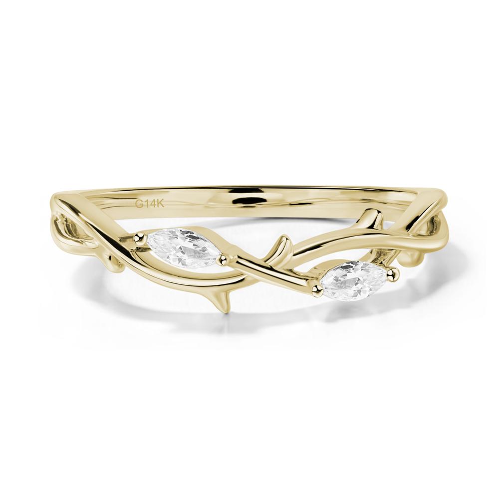 London Blue Topaz Twig Promise Ring - LUO Jewelry #metal_xxxxx