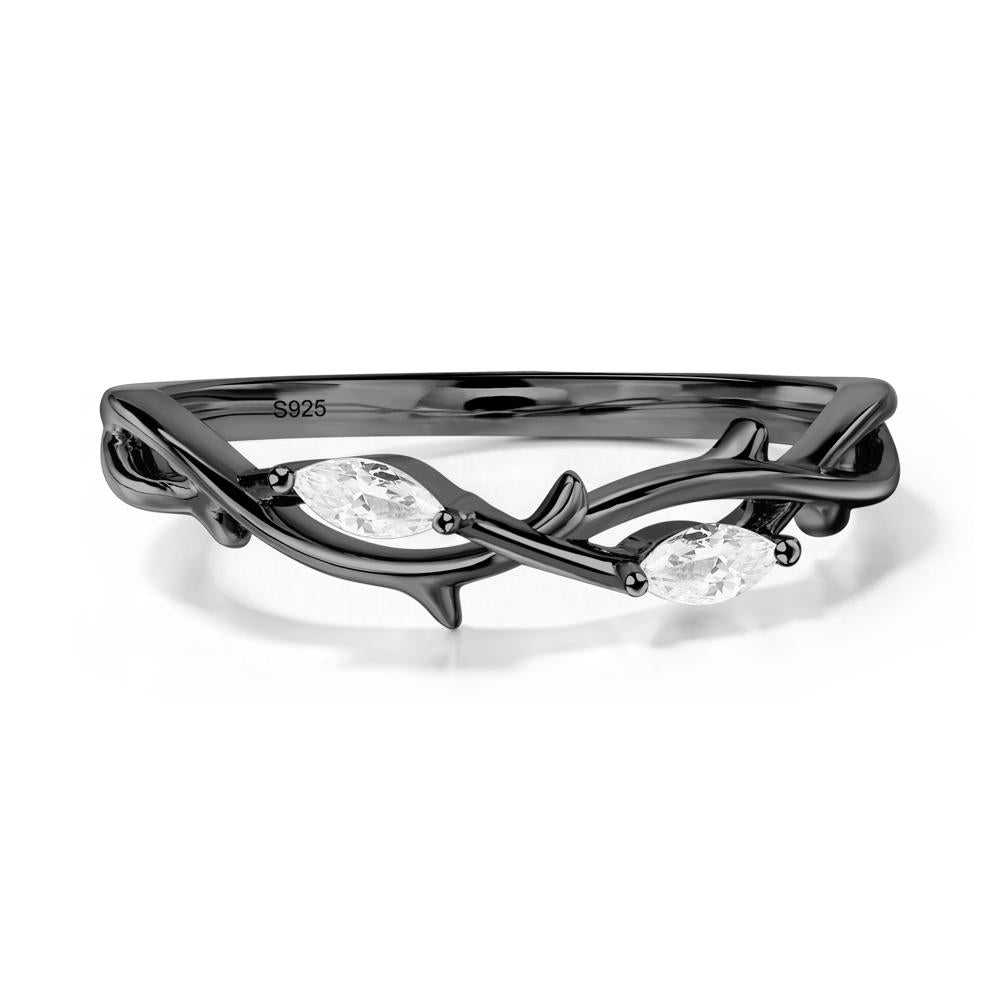 London Blue Topaz Twig Promise Ring - LUO Jewelry #metal_xxxxx