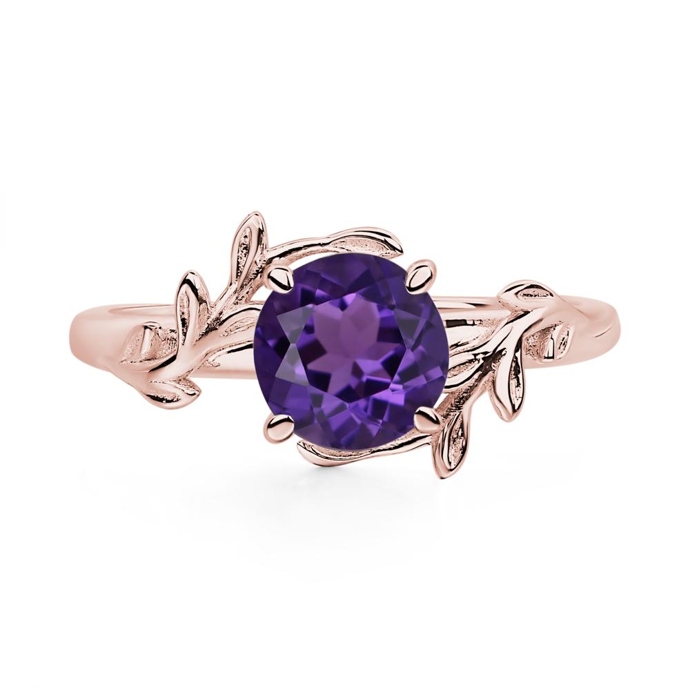 Amethyst Vine Ring - LUO Jewelry #metal_18k rose gold