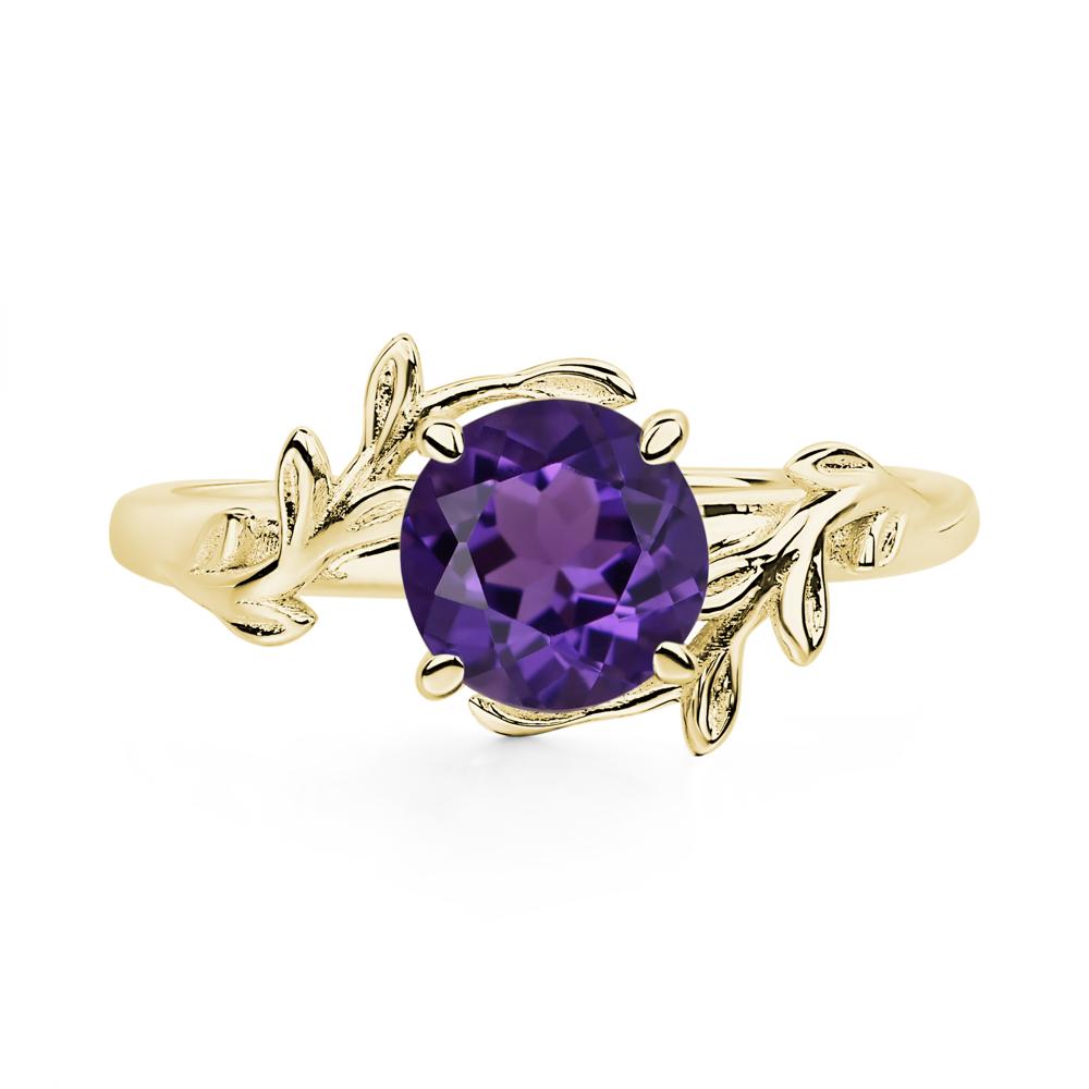 Amethyst Vine Ring - LUO Jewelry #metal_18k yellow gold