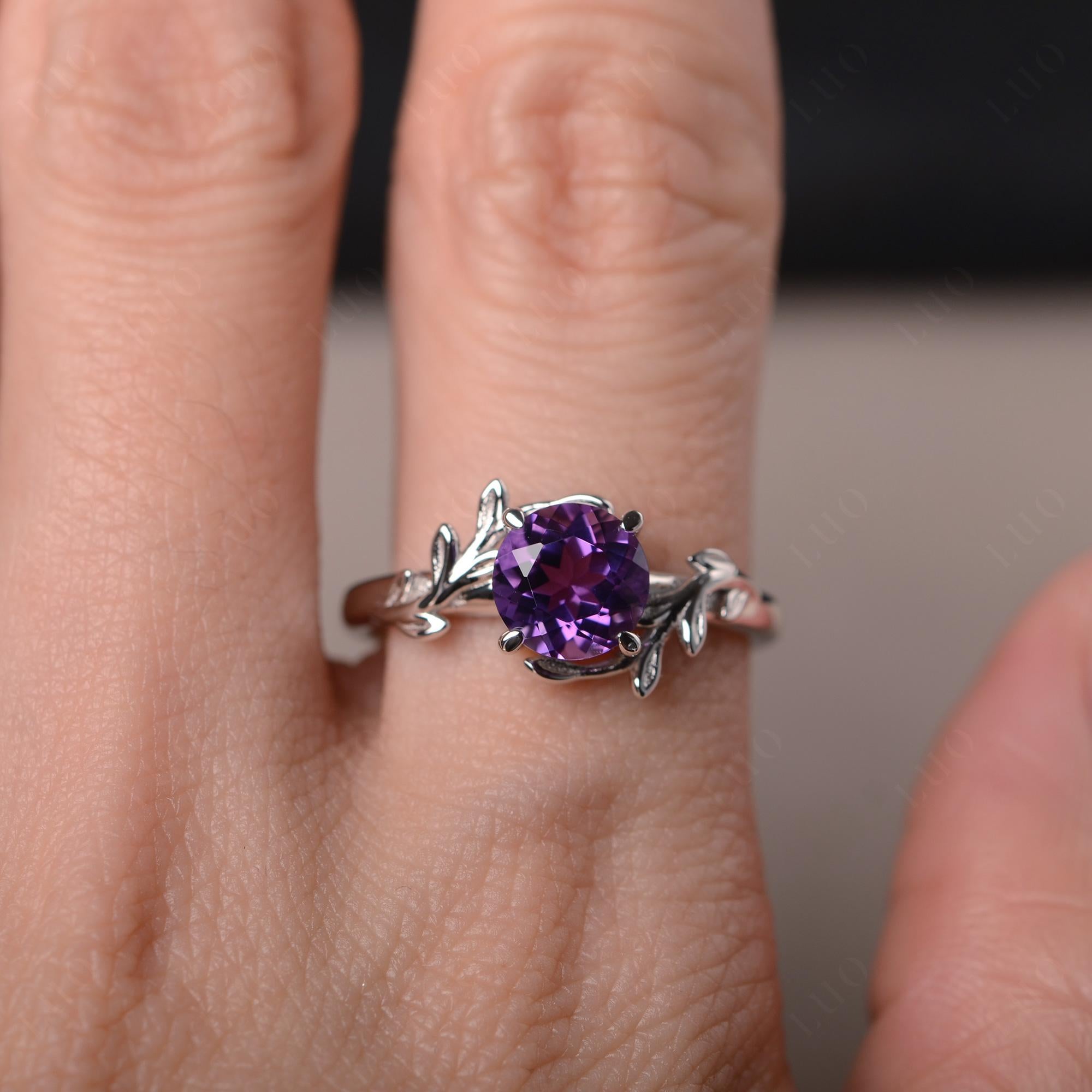 Amethyst Vine Ring - LUO Jewelry 