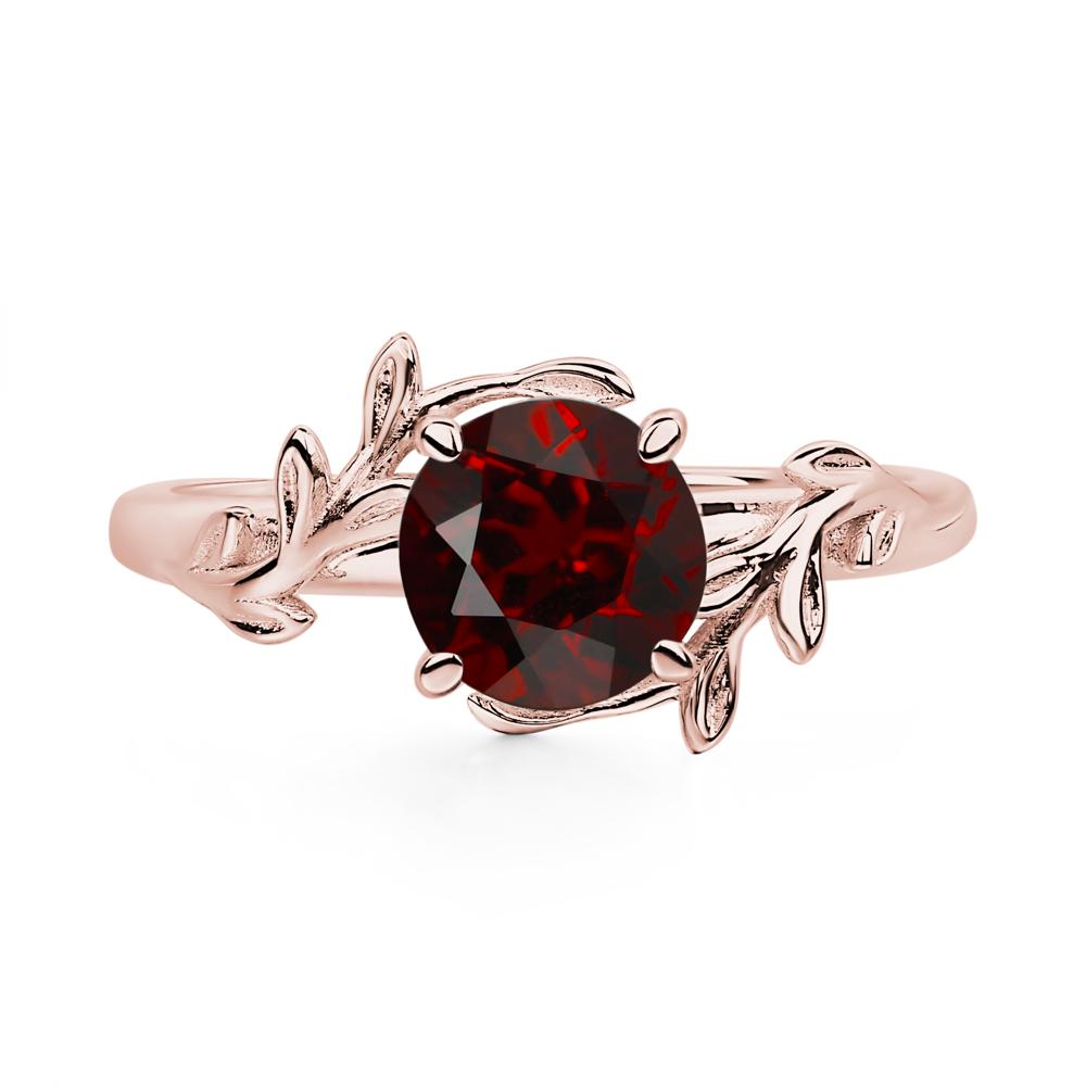 Garnet Vine Ring - LUO Jewelry #metal_18k rose gold