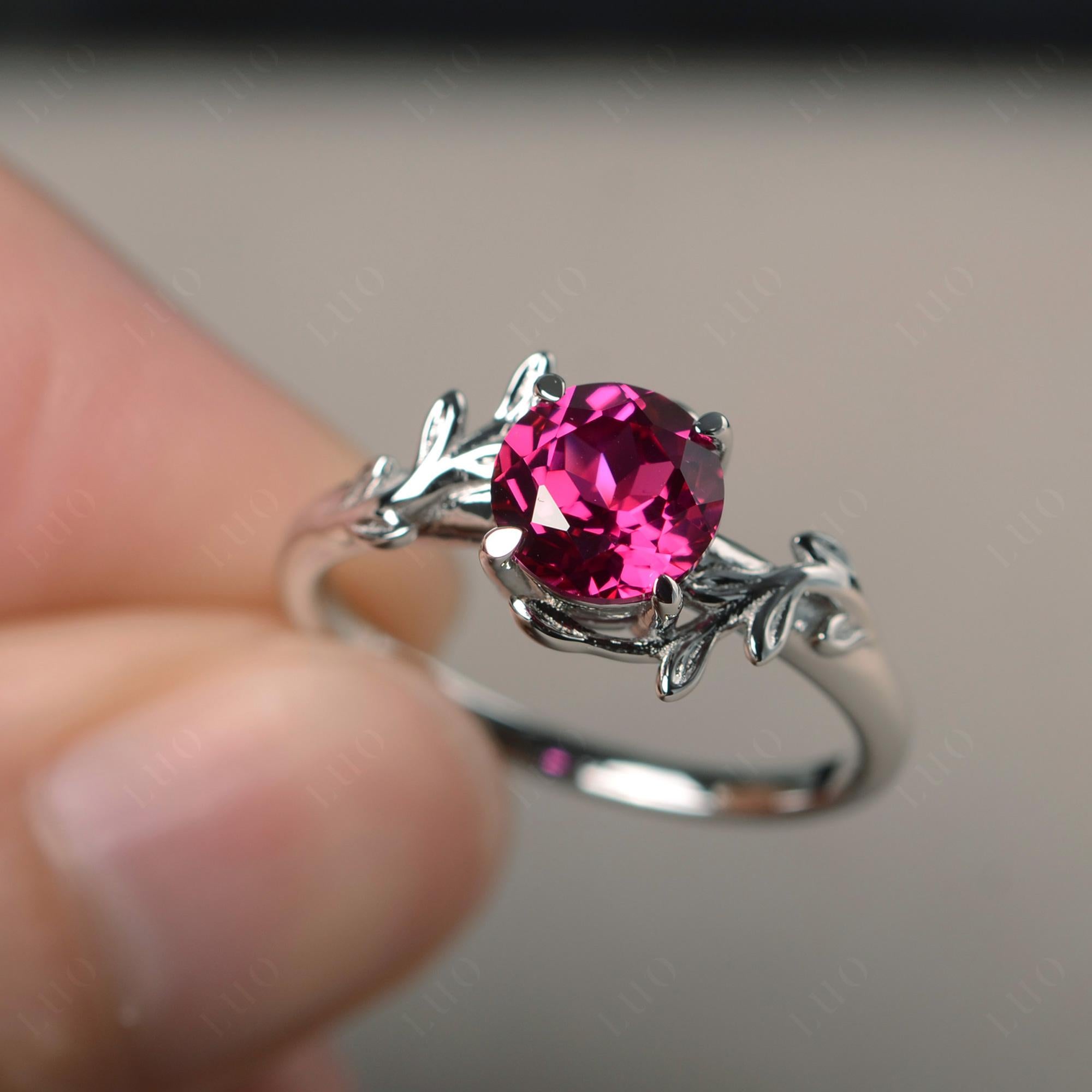 Ruby Vine Ring - LUO Jewelry 