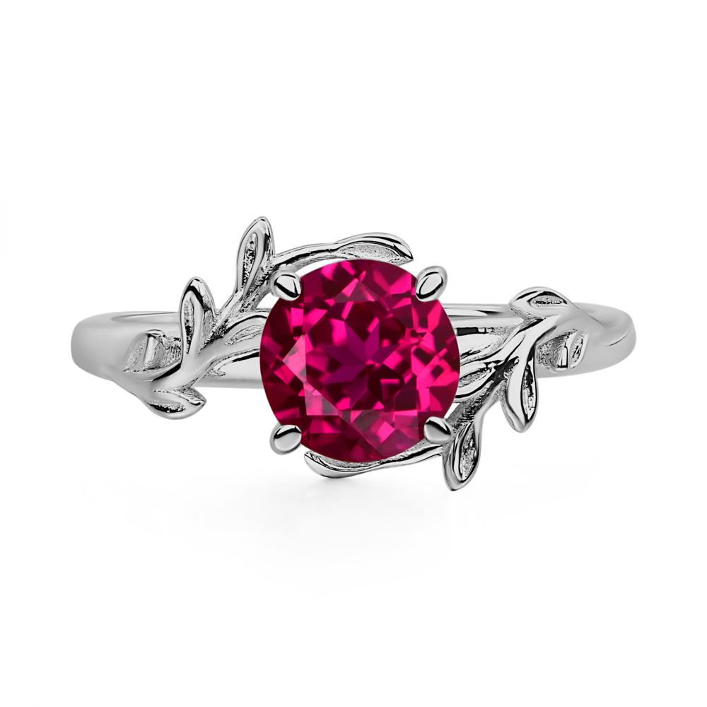 Ruby Vine Ring - LUO Jewelry #metal_platinum
