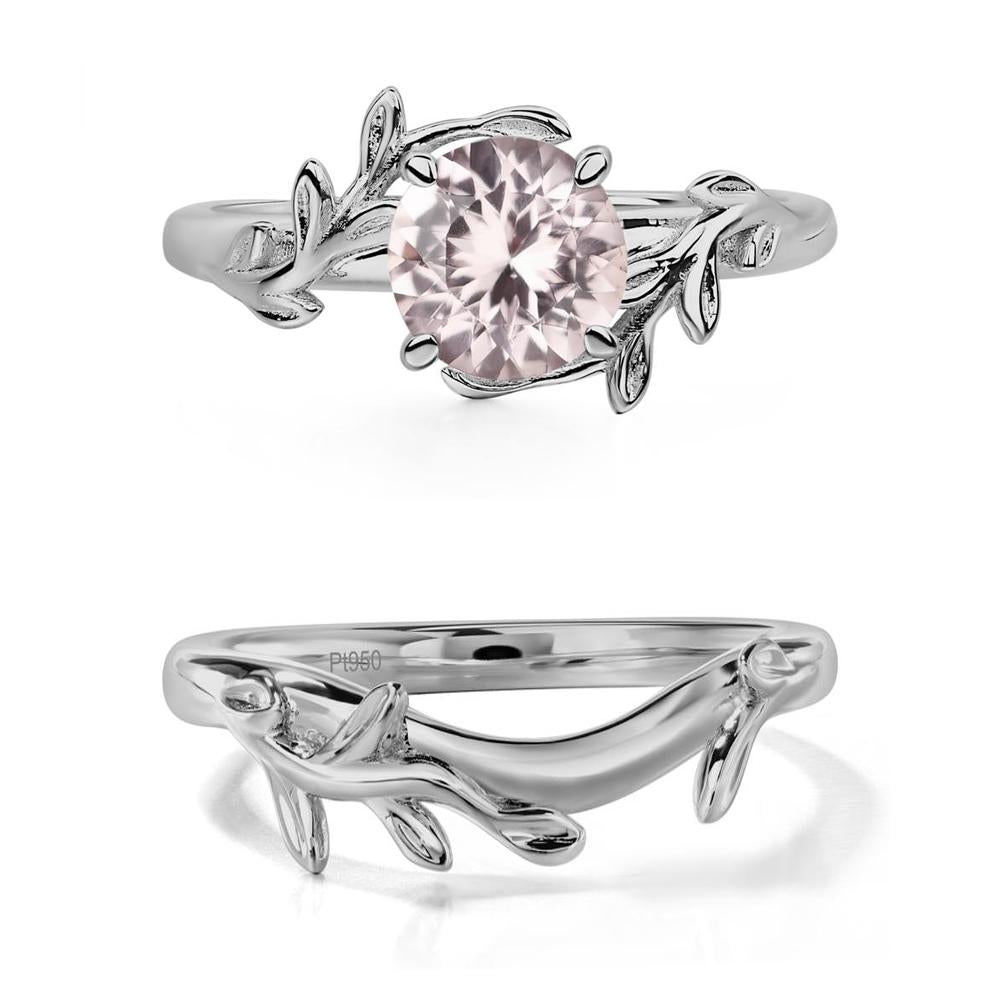 Morganite Leaf and Vine Ring - LUO Jewelry #metal_xxxxx