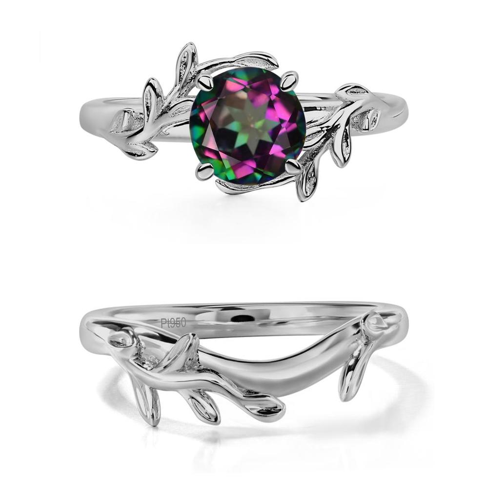 Mystic Topaz Vine Engagement Ring - LUO Jewelry #metal_xxxxx