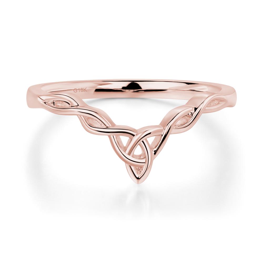 Round Cut Pink Sapphire Celtic Ring - LUO Jewelry #metal_xxxxx