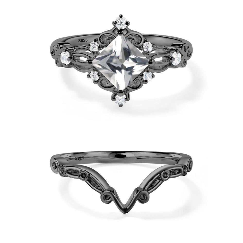 White Topaz Sparkle Ring - LUO Jewelry #metal_xxxxx