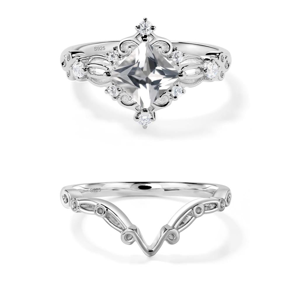White Topaz Sparkle Ring - LUO Jewelry #metal_xxxxx