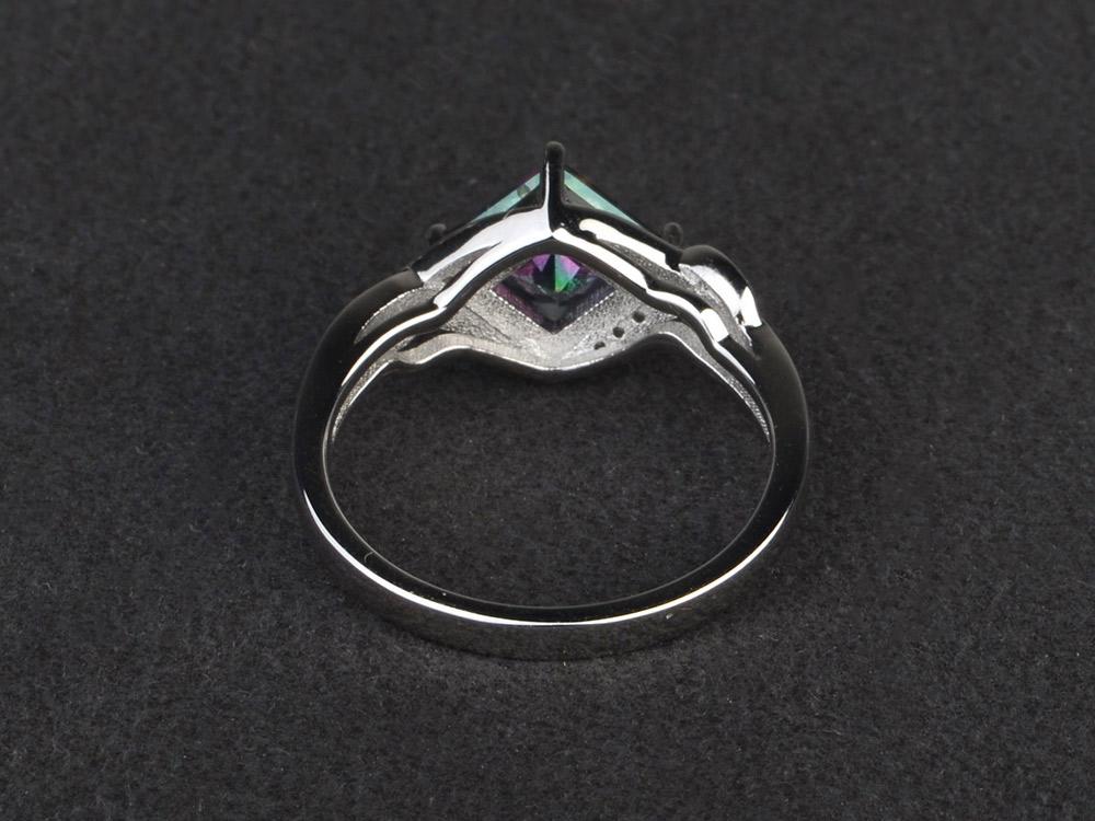 Mystic Topaz Twisted Promise Ring - LUO Jewelry 