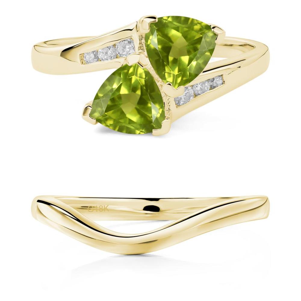 Peridot Bypass Ring - LUO Jewelry #metal_xxxxx