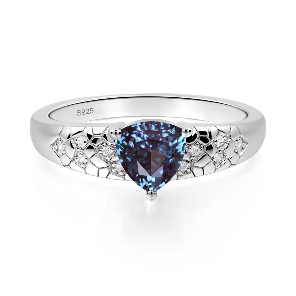 Alexandrite Cracked Ring | LUO Jewelry #metal_sterling silver
